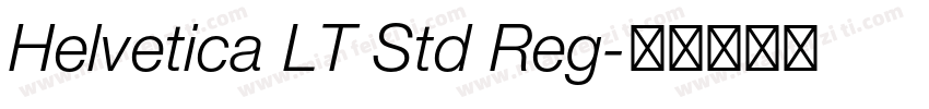 Helvetica LT Std Reg字体转换